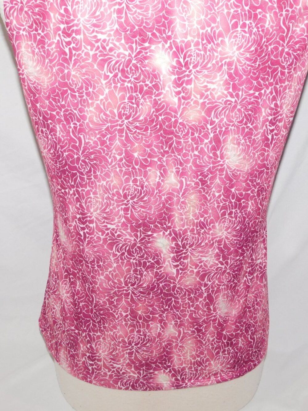 Nancy Lopez Purple White Floral Sleeveless V Neck Golf Polo Shirt Womens M - Picture 11 of 11